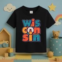 Fun Abstract Wisconsin Name Toddler T-Shirt thumb 3