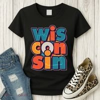 Fun Abstract Wisconsin Name Women's T-Shirt thumb 3