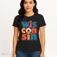 Fun Abstract Wisconsin Name Women's T-Shirt thumb 4