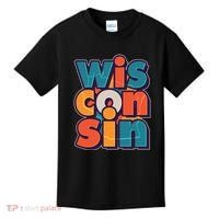 Fun Abstract Wisconsin Name Kids T-Shirt thumb 0