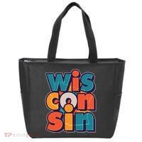 Fun Abstract Wisconsin Name Tote Bag thumb 0