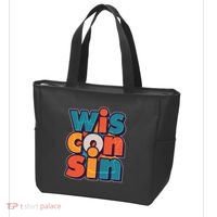 Fun Abstract Wisconsin Name Tote Bag thumb 3