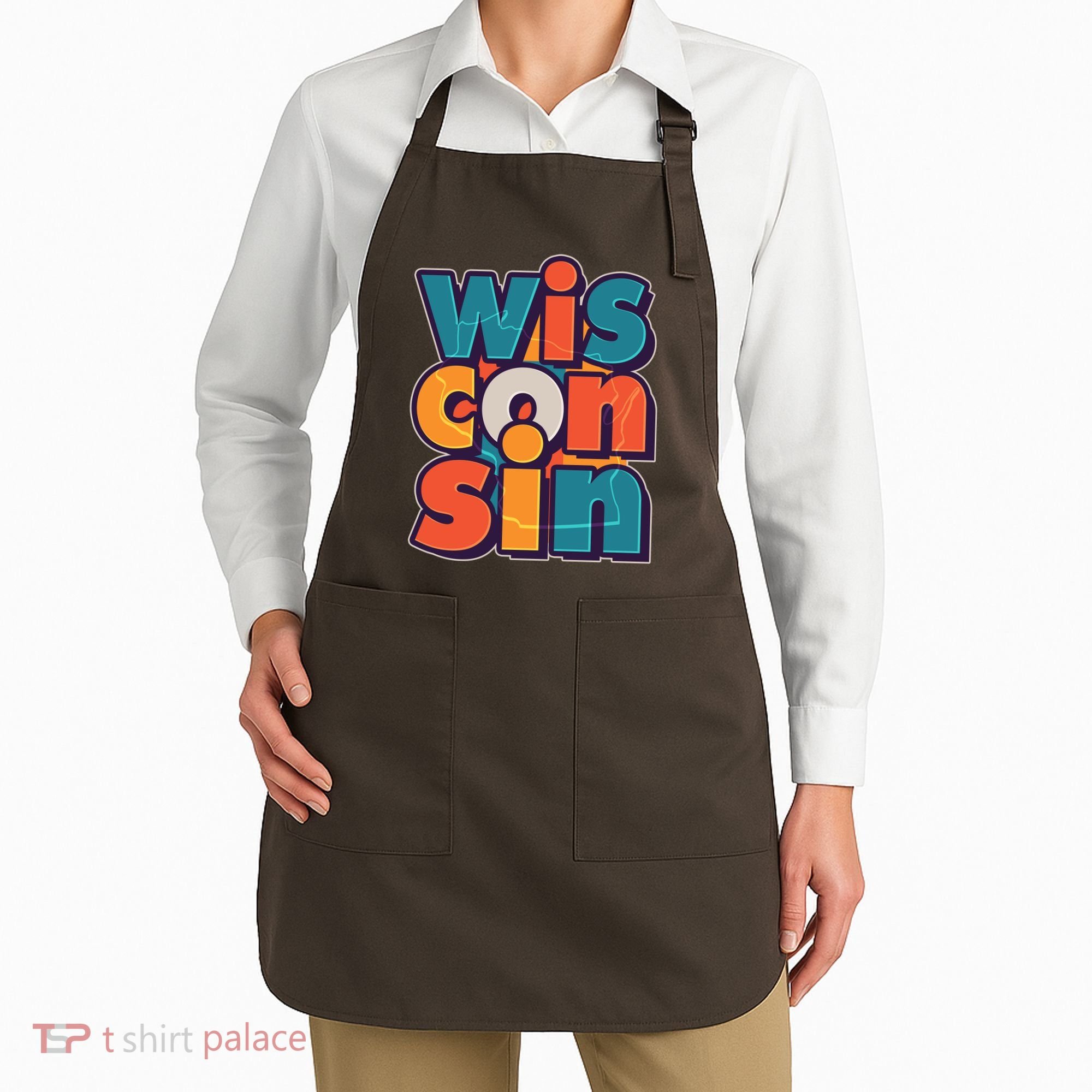 Fun Abstract Wisconsin Name Apron