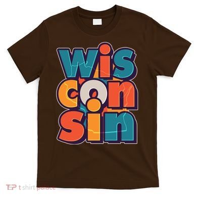 Fun Abstract Wisconsin Name T-Shirt