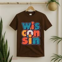 Fun Abstract Wisconsin Name T-Shirt thumb 2