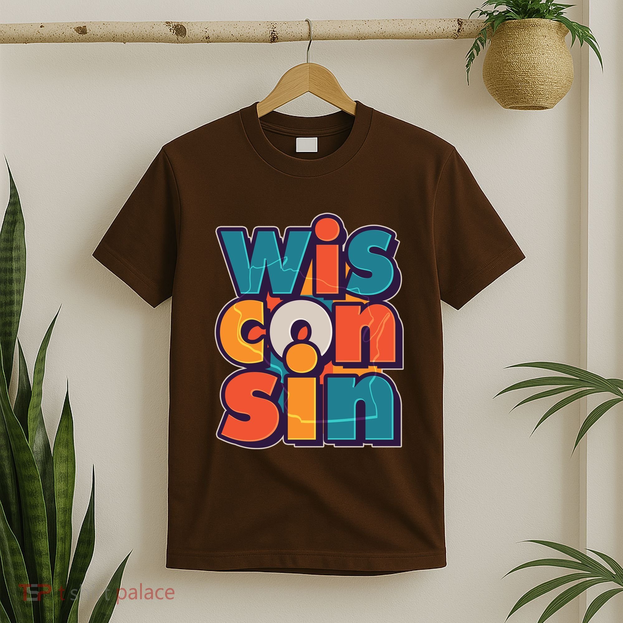 Fun Abstract Wisconsin Name T-Shirt