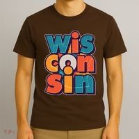 Fun Abstract Wisconsin Name T-Shirt thumb 3