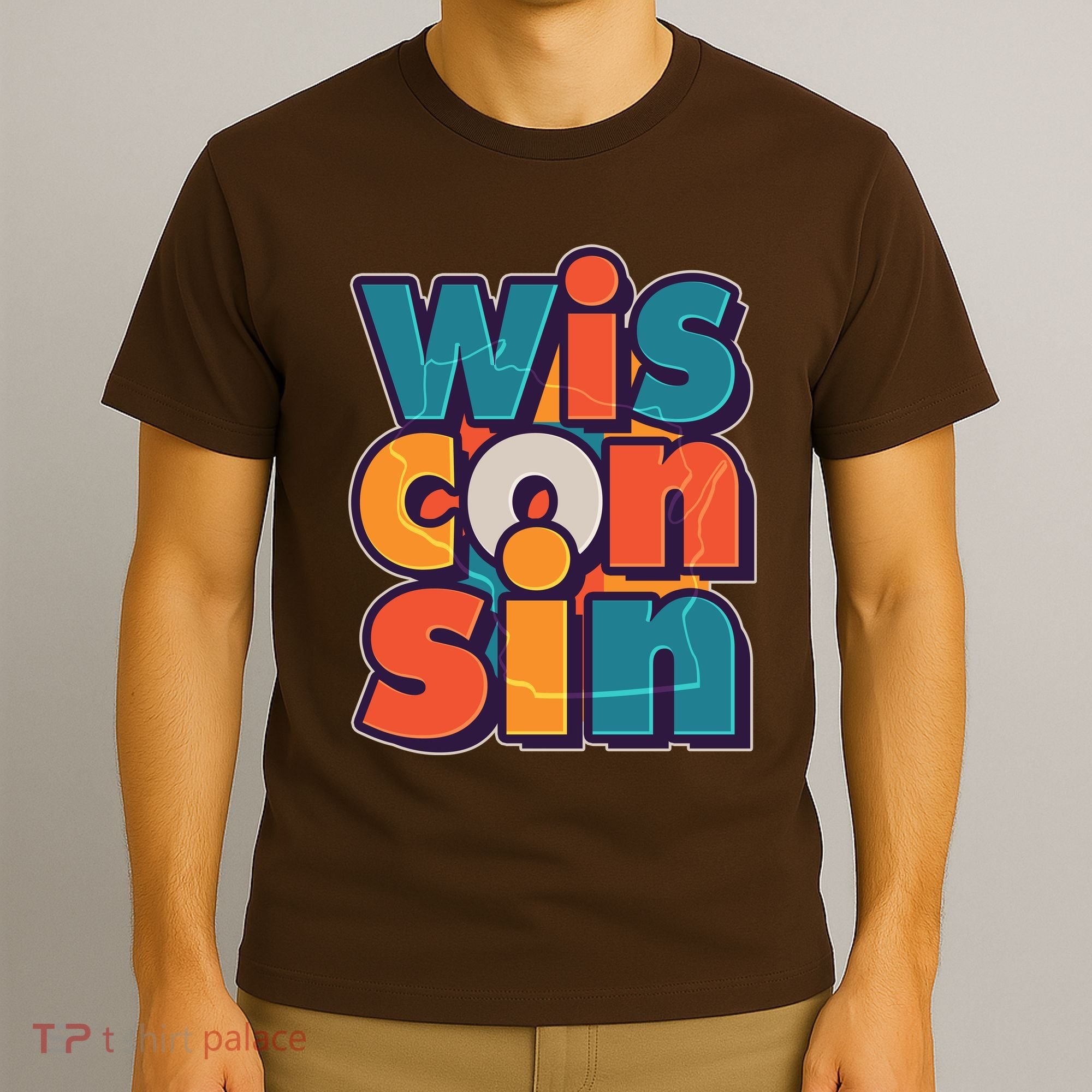 Fun Abstract Wisconsin Name T-Shirt