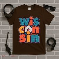 Fun Abstract Wisconsin Name T-Shirt thumb 5