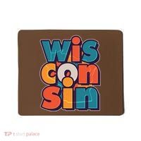 Fun Abstract Wisconsin Name Mousepad thumb 0