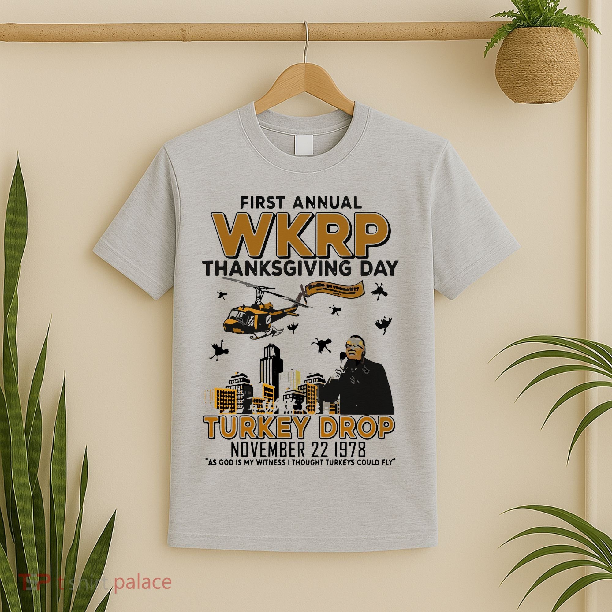 First Annual Wkrp Thanksgiving Day Turkey Drop T-Shirt