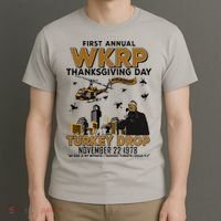 First Annual Wkrp Thanksgiving Day Turkey Drop T-Shirt thumb 3