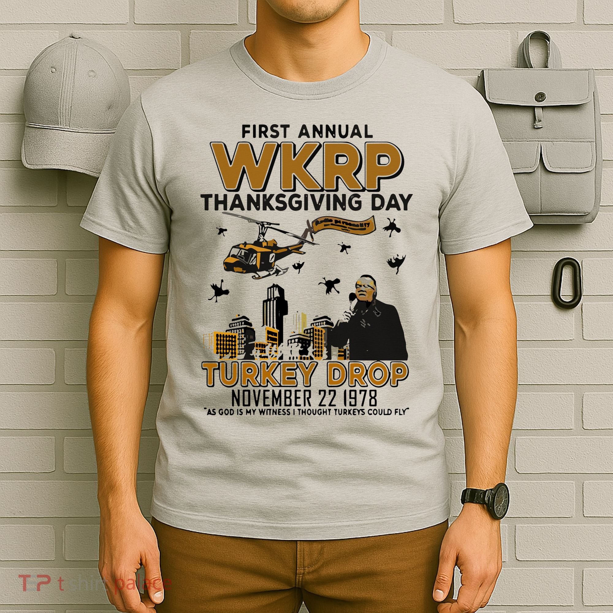 First Annual Wkrp Thanksgiving Day Turkey Drop T-Shirt