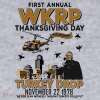 First Annual Wkrp Thanksgiving Day Turkey Drop Women's Sweatshirt thumb 2