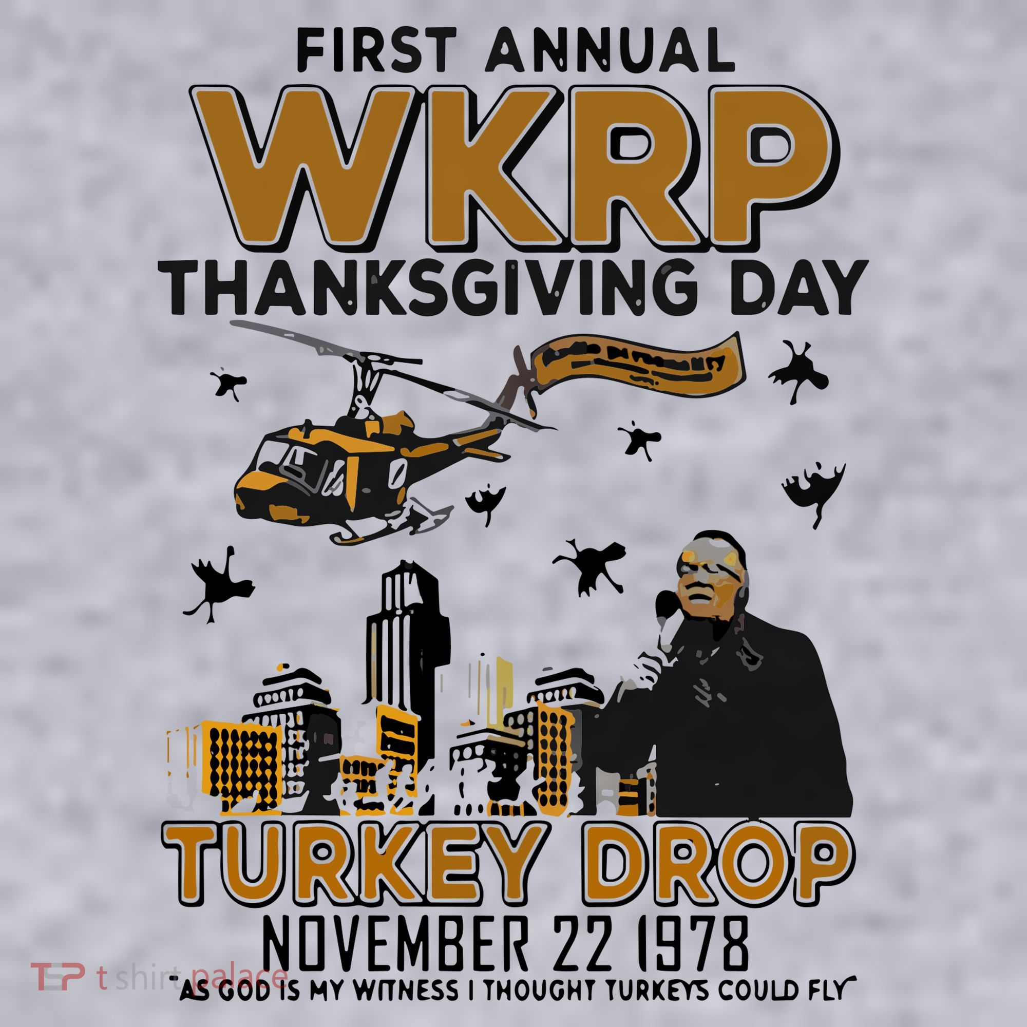 First Annual Wkrp Thanksgiving Day Turkey Drop Women's Sweatshirt