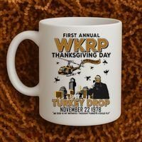 First Annual Wkrp Thanksgiving Day Turkey Drop Coffee Mug thumb 2