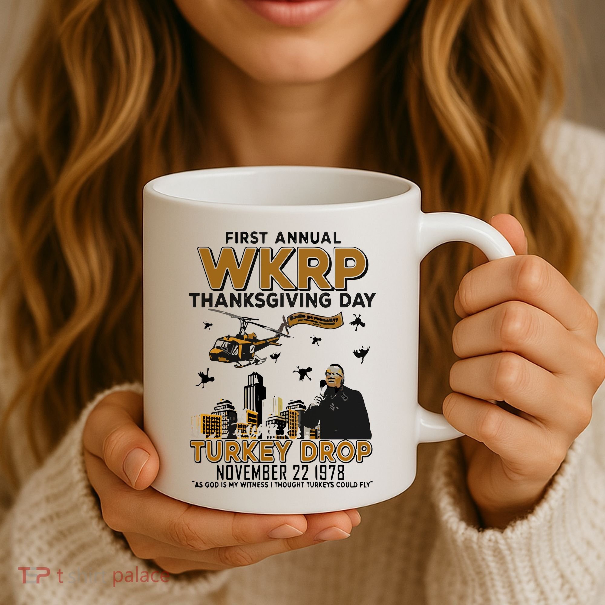 First Annual Wkrp Thanksgiving Day Turkey Drop Coffee Mug