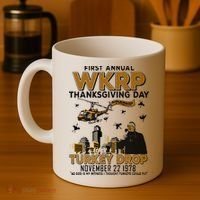 First Annual Wkrp Thanksgiving Day Turkey Drop Coffee Mug thumb 4