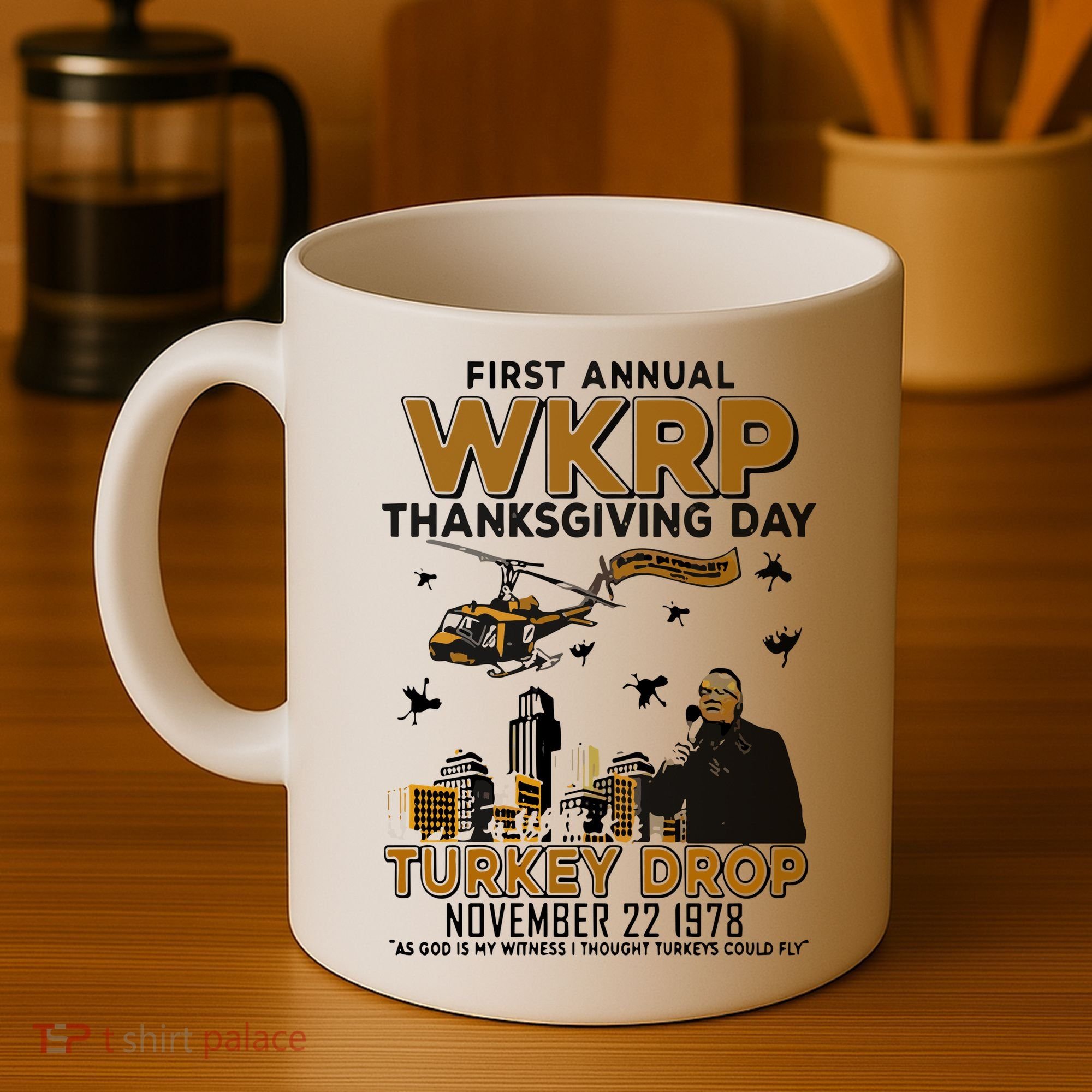 First Annual Wkrp Thanksgiving Day Turkey Drop Coffee Mug