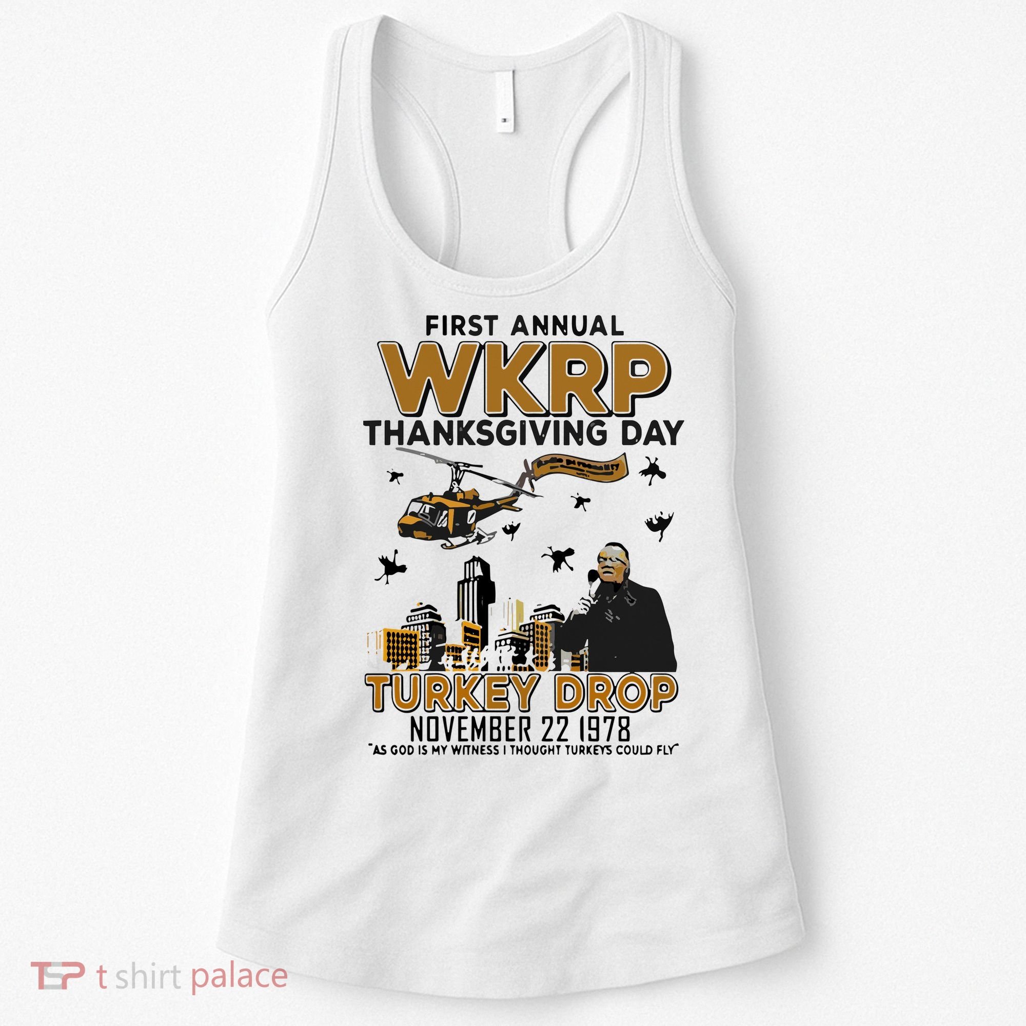 First Annual Wkrp Thanksgiving Day Turkey Drop Women's Tank Top