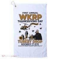 First Annual Wkrp Thanksgiving Day Turkey Drop Golf Towel thumb 0