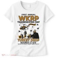First Annual Wkrp Thanksgiving Day Turkey Drop Women's T-Shirt thumb 0