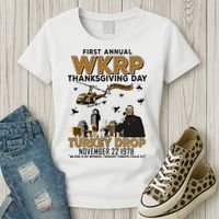First Annual Wkrp Thanksgiving Day Turkey Drop Women's T-Shirt thumb 3