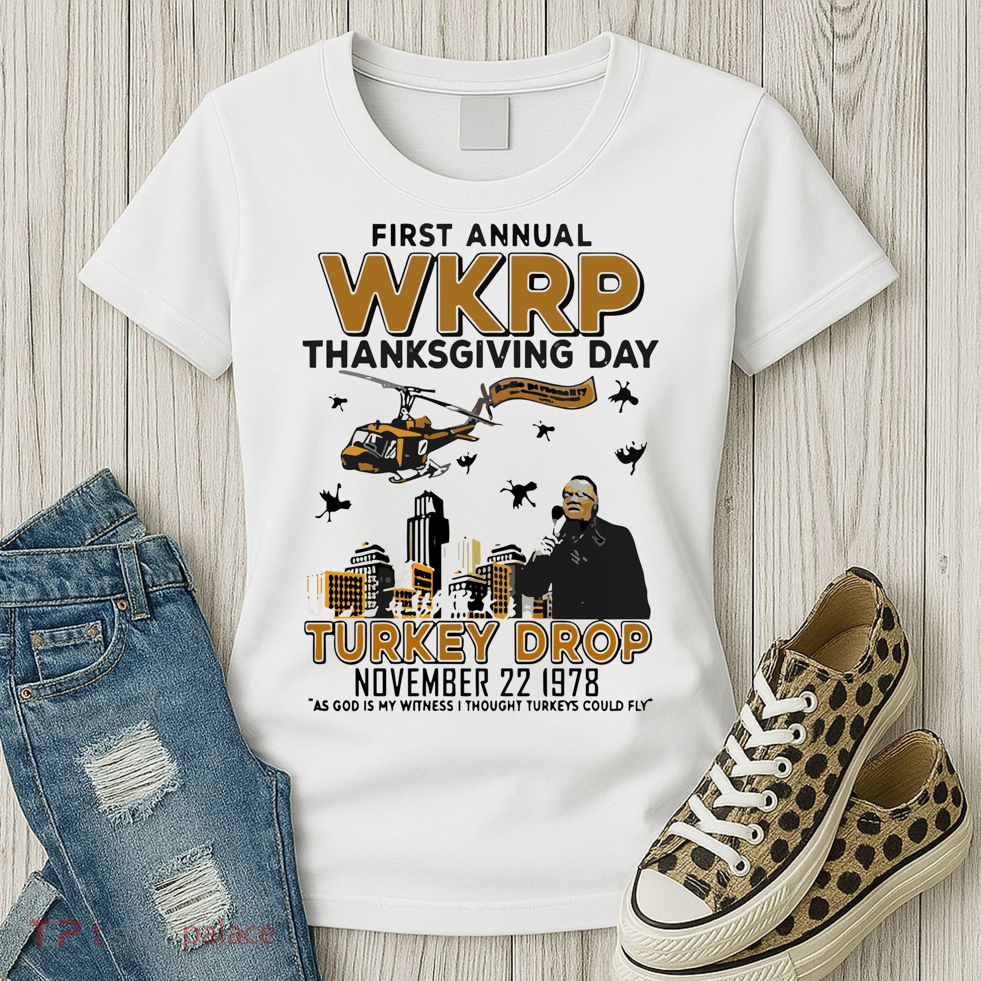 First Annual Wkrp Thanksgiving Day Turkey Drop Women's T-Shirt