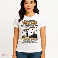 First Annual Wkrp Thanksgiving Day Turkey Drop Women's T-Shirt thumb 4