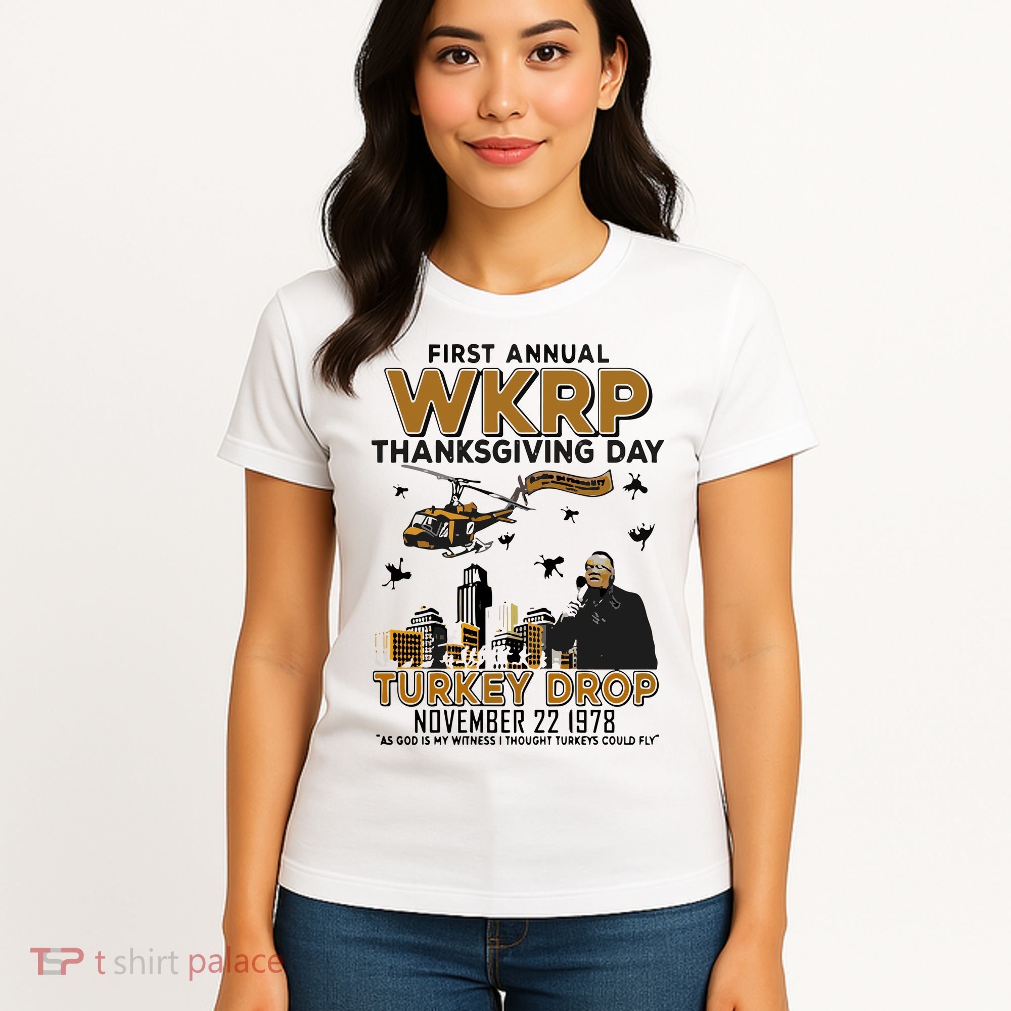 First Annual Wkrp Thanksgiving Day Turkey Drop Women's T-Shirt