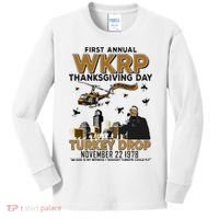 First Annual Wkrp Thanksgiving Day Turkey Drop Kids Long Sleeve Shirt thumb 0