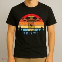 Funny Alien Yeti Bigfoot UFO Plus Size T-Shirt thumb 3