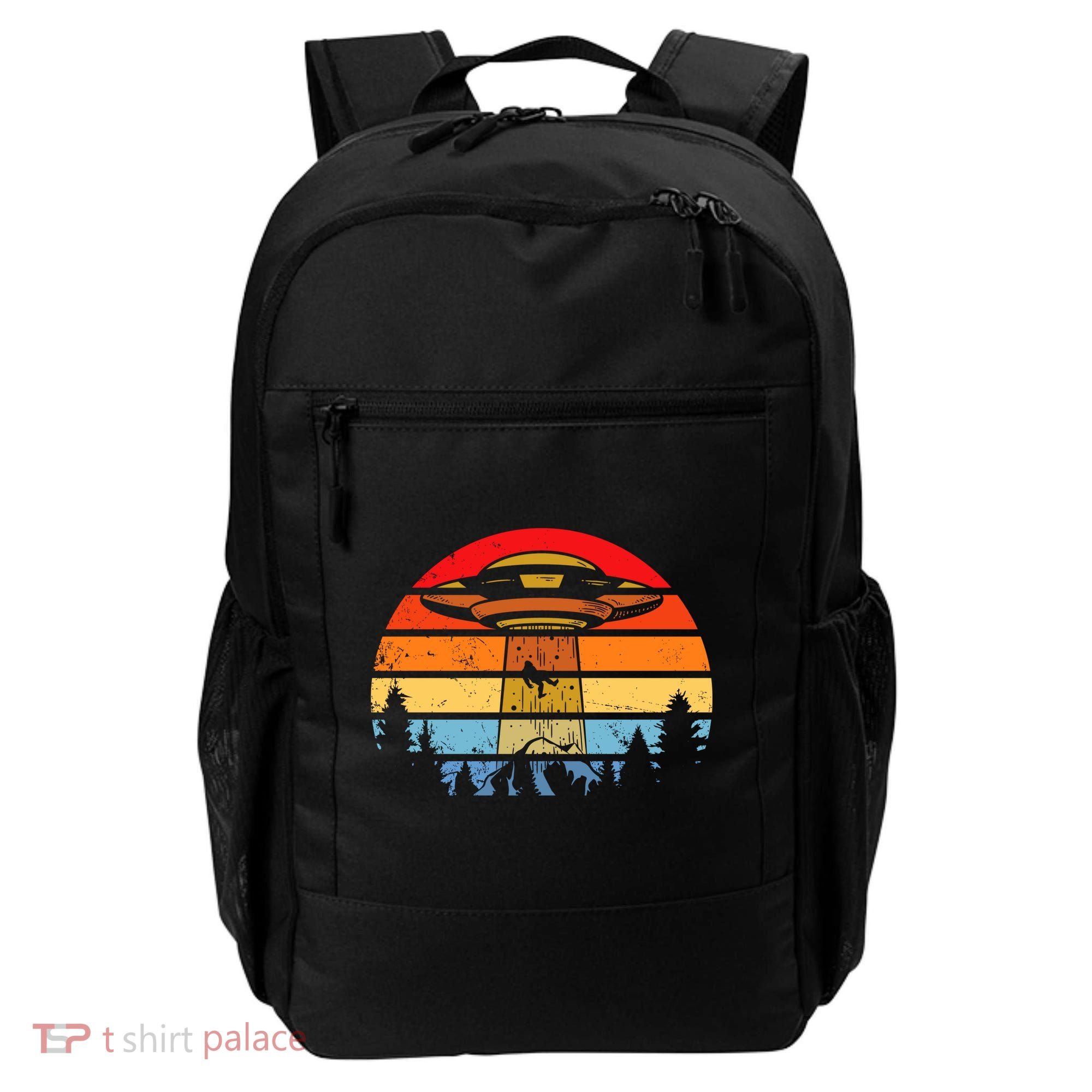 Funny Alien Yeti Bigfoot UFO Plus Size Backpack