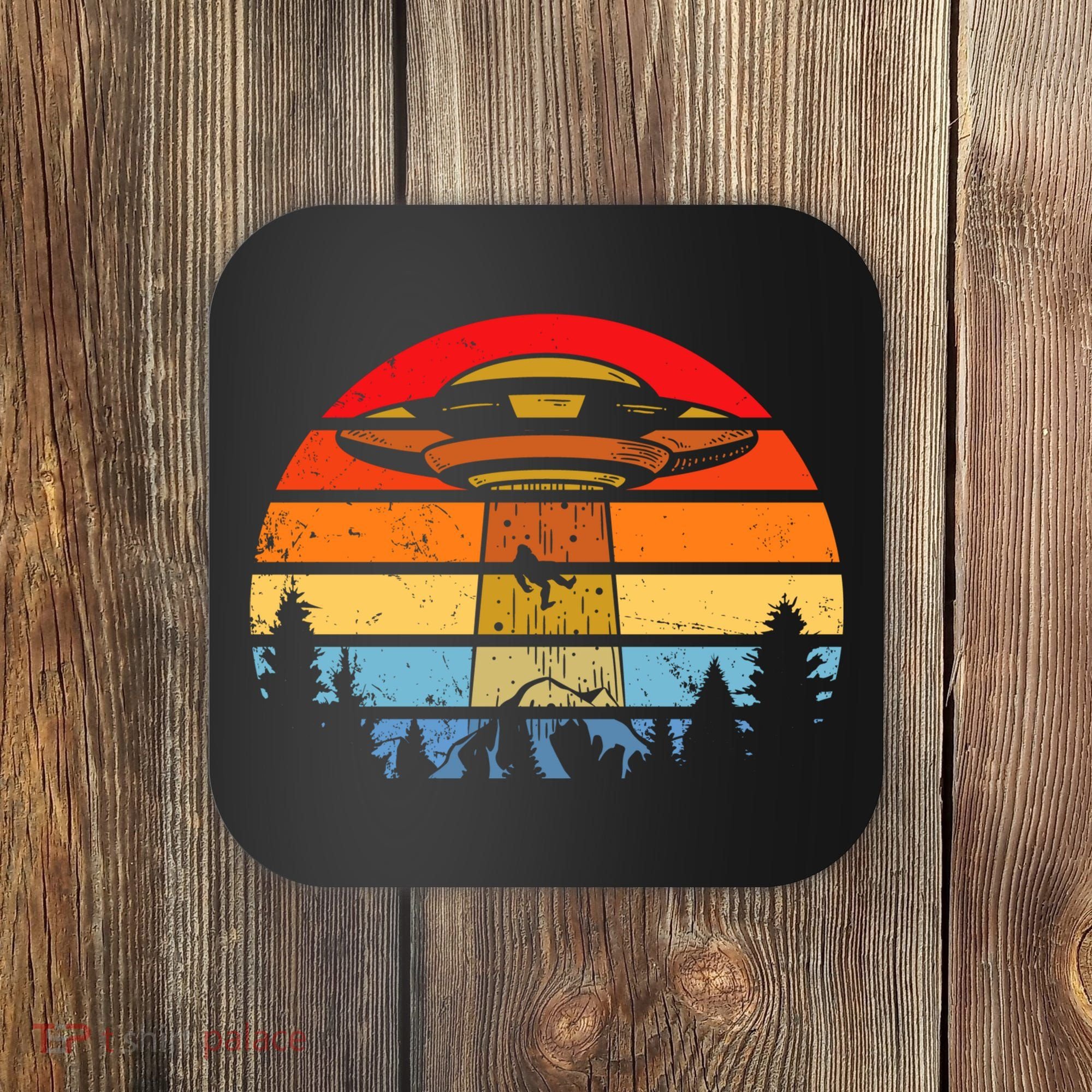 Funny Alien Yeti Bigfoot UFO Plus Size Coaster
