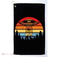 Funny Alien Yeti Bigfoot UFO Plus Size Golf Towel thumb 0