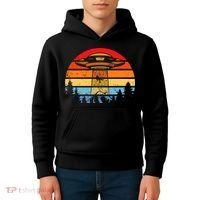 Funny Alien Yeti Bigfoot UFO Plus Size Kids Hoodie thumb 4