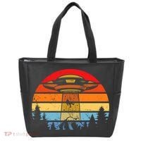 Funny Alien Yeti Bigfoot UFO Plus Size Tote Bag thumb 0