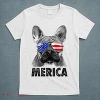 French Bulldog 4th Of July Shirts Merica Usa Flag T-Shirt thumb 5