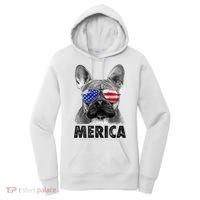 French Bulldog 4th Of July Shirts Merica Usa Flag Women's Hoodie thumb 0