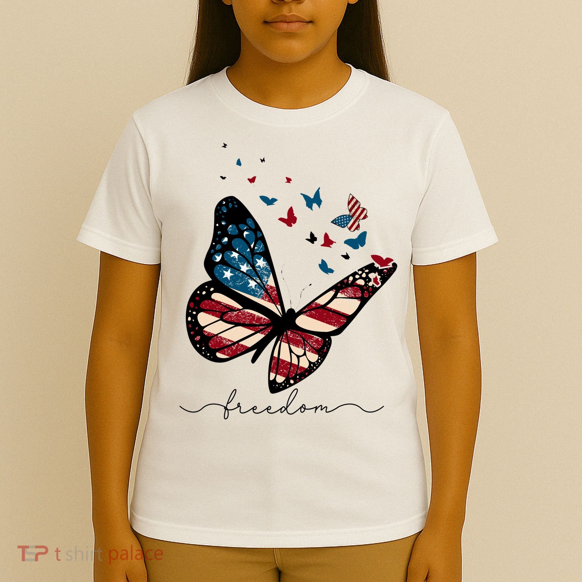 Freedom Butterfly 4th Of July T-Shirt