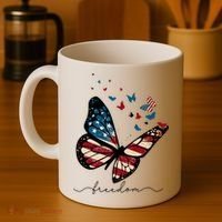 Freedom Butterfly 4th Of July Coffee Mug thumb 4