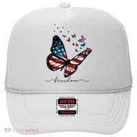Freedom Butterfly 4th Of July Hat thumb 0