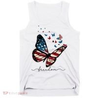Freedom Butterfly 4th Of July Tank Top thumb 0