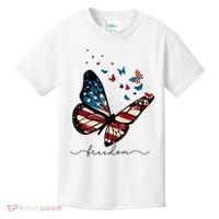 Freedom Butterfly 4th Of July Kids T-Shirt thumb 0
