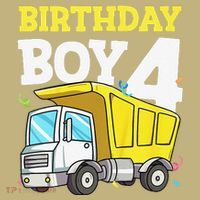 Funny Birthday 4 Four Construction Truck 4th Birthday Gift Sweatshirt thumb 2