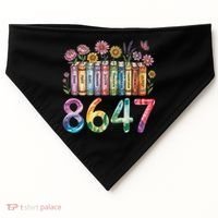 Floral Bookshelf 8647 Inclusion And Love Teacher USA-Made Doggie Bandana thumb 0