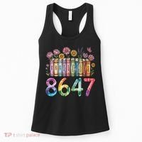 Floral Bookshelf 8647 Inclusion And Love Teacher Women's Tank Top thumb 0