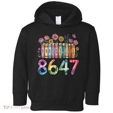 Floral Bookshelf 8647 Inclusion And Love Teacher Toddler Hoodie