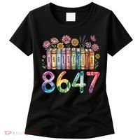 Floral Bookshelf 8647 Inclusion And Love Teacher Women's T-Shirt thumb 0