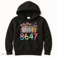 Floral Bookshelf 8647 Inclusion And Love Teacher Kids Hoodie thumb 0